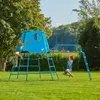 Evolutiver Spielturm mit Affenbrücke EXPLORER TOUR Blau Produktbild-Vorschau 2