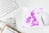 MuchoWow® Mauspad Mousepad Weltkarte - England - Rosa 20x20 Produktbild-Vorschau 5