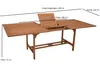 DEGAMO Gartentisch Holztisch Ausziehtisch 180/230x100cm, Produktbild-Vorschau 4
