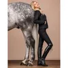 Cavallo Loana Grip Damen Winter Reithose Reitleggins black Produktbild-Vorschau 4