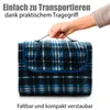 BigDean Picknickdecke 200x200 cm wasserabweisend Karo Produktbild-Vorschau 2