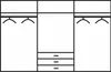 Schwebetürenschrank Kleiderschrank Magie 300x65x216cm Produktbild-Vorschau 3