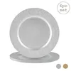 Argon Ta 6 Stück Metallic Charger Plate Set - Hammered Rand Produktbild-Vorschau 1