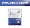 A product shot of an instant cold pack with dimensions indicated. Anteprima dell’immagine prodotto