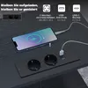 HOMCOM konferenční stolek s dokovací stanicí, ocelový rám, Náhled obrázku produktu 5