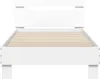 vidaXL Bettgestell mit Kopfteil Weiß 90x190 cm Produktbild-Vorschau 5