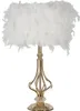 Mauro Ferretti Tischleuchte Tarty Weiß Gold 25x54 cm Produktbild-Vorschau 1