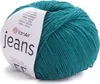 A ball of teal yarn with a label. Produktbild-Vorschau