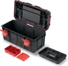 An open black toolbox with red accents and accessories laid out next to it on a white background. Anteprima dell’immagine prodotto