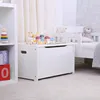 Dřevěná úložná lavice bílá Náhled obrázku produktu 6