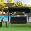 Yaheetech Hollywoodschaukel mit Sonnendach, 3-Sitzer Produktbild-Vorschau 8