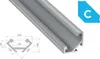 LED Aluminium Eckprofil PD-C 1 Meter Aluprofil Leiste Produktbild-Vorschau 1