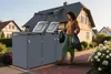 DEGAMO Mülltonnenbox 3er BONN mit Fußpedal Tonnen 120 + Produktbild-Vorschau 4