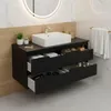 RODAN | Mobile Sottolavabo - Nero - 160 cm - Con Piano Anteprima dell’immagine prodotto 3