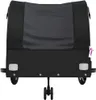 vidaXL Rimorchio per biciclette nero 45 kg ferro Anteprima dell’immagine prodotto 5
