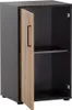 Aktenschrank 51cm, schwarz matt mit Eiche, ALNWICK-80 Produktbild-Vorschau 2