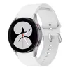 Bizon Uhrenarmband aus Silikon für Galaxy Watch 20 mm, Weiß Produktbild-Vorschau 1
