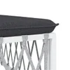 vidaXL 6-tlg. Garten-Lounge-Set mit Kissen Weiß Stahl -  Produktbild-Vorschau 7