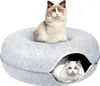 Letto rotondo a tunnel per gatti, confortevole casetta a Anteprima dell’immagine prodotto 1