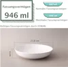 DOWAN 21.6cm Breite Weiße Flache Pasta-Schüsseln Set aus 6 Produktbild-Vorschau 2
