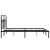 Design Bettgestell mit Kopfteil Metall Schwarz 140x190 cm, Produktbild-Vorschau 5