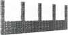 vidaXL Gabionový kôš U-Form s 5 stĺpikmi Železo 500x20x200 Náhľad obrázku produktu 2