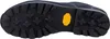 The underside of a blue shoe with a black Vibram sole. Produktbild-Vorschau