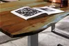 Esstisch Baumkante massiv Akazie nussbaum 160 x 85 silber Produktbild-Vorschau 4