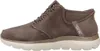 Side view of a brown Skechers slip-in winter boot. Náhled obrázku produktu