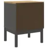 vidaXL Comodino grigio 45x39x57 cm in legno di pino Anteprima dell’immagine prodotto 7