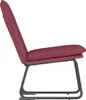 vidaXL Loungesessel Weinrot 52x75x76 cm Stoff Produktbild-Vorschau 4