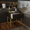 Nachttisch BLANCO GOLD schwarz Hochglanz auf goldenem Produktbild-Vorschau 2