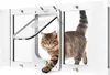 VEVOR Katzenklappe Katzentür Anpassbar an Fensterbreiten Produktbild-Vorschau 1