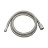A coiled stainless steel shower hose with connectors on both ends, presented on a white background. Produktbild-Vorschau