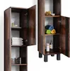 Vicco Badschrank Fynn, 30 x 190 cm, Eiche rustikal Produktbild-Vorschau 6