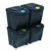 Four black recycling bins stacked in two columns. Anteprima dell’immagine prodotto