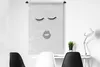 MuchoWow® Wandteppich Wandbehang Augen - Lippen - Schwarz - Produktbild-Vorschau 4