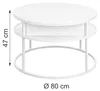 Relaxdays Couchtisch mit Stauraum, HxD: 47 x 80 cm, Produktbild-Vorschau 4