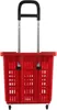 Einkaufstrolley Einkaufskorb m. Rollen 55L Rot Produktbild-Vorschau 3