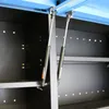 Interior view of a workshop cabinet showing gas struts. Produktbild-Vorschau
