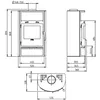 Thermia Kaminofen Borneo V1 Stahl Produktbild-Vorschau 2