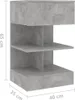 vidaXL Nočné stolíky 2 ks. Betónová sivá 40x35x65 cm Náhľad obrázku produktu 7