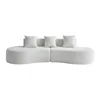 Bouclé Ecksofa, 3-Sitzer, geschwungene Form, Produktbild-Vorschau 2
