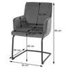 A diagram showing the dimensions of a chair. Produktbild-Vorschau