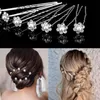 40PCS Hochzeit Haarnadeln, BetterJonny Perlen Blumen Strass Produktbild-Vorschau 5