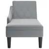 vidaXL Chaiselongue mit Kissen und Rechter Armlehne Produktbild-Vorschau 3