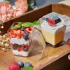 50 Pcs Kunststoff Dessertbecher, 150Ml Desserttassen Eckig Produktbild-Vorschau 4