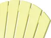 A close-up view of several curved, light yellow slats of a chair, likely an Adirondack chair, against a white background. Produktbild-Vorschau