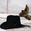 Kapelusz kowbojski country western welurowy uni  czarny 58 Podgląd zdjęcia produktu 6