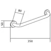 Mexen poręcz ścienna 35 cm, złota - 70101630-50 Podgląd zdjęcia produktu 2